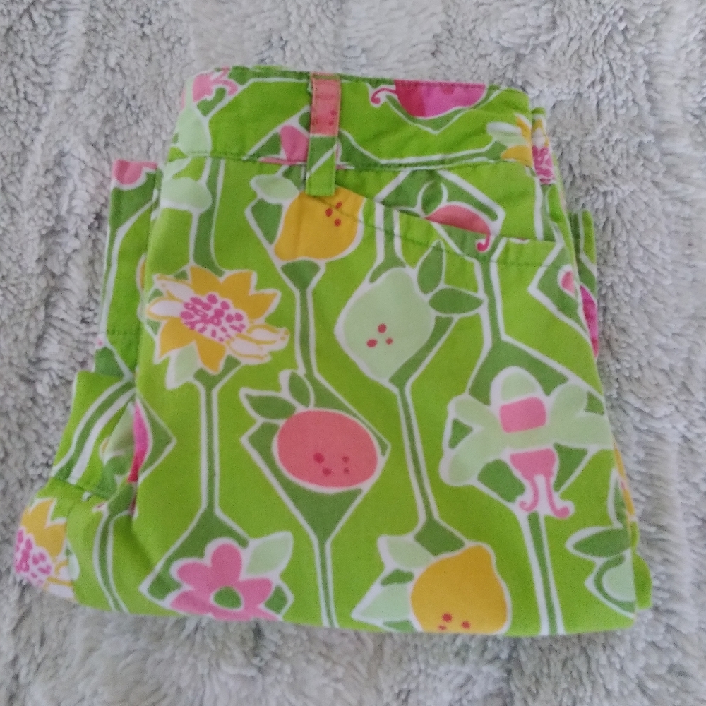 Lilly pulitzer  girl 6_12 months floral cotton shorts
